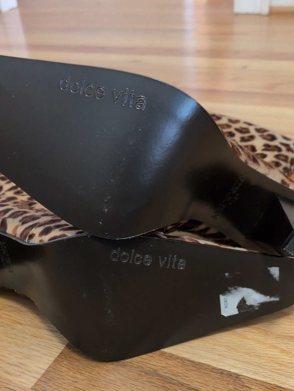 Dolce Vita Animal Print Square Toe Boots - Picture 9 of 12